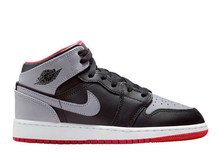 Air Jordan 1 Mid Black Cement Fire Red - DQ8426-006